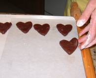 chocolate cookies heart x012